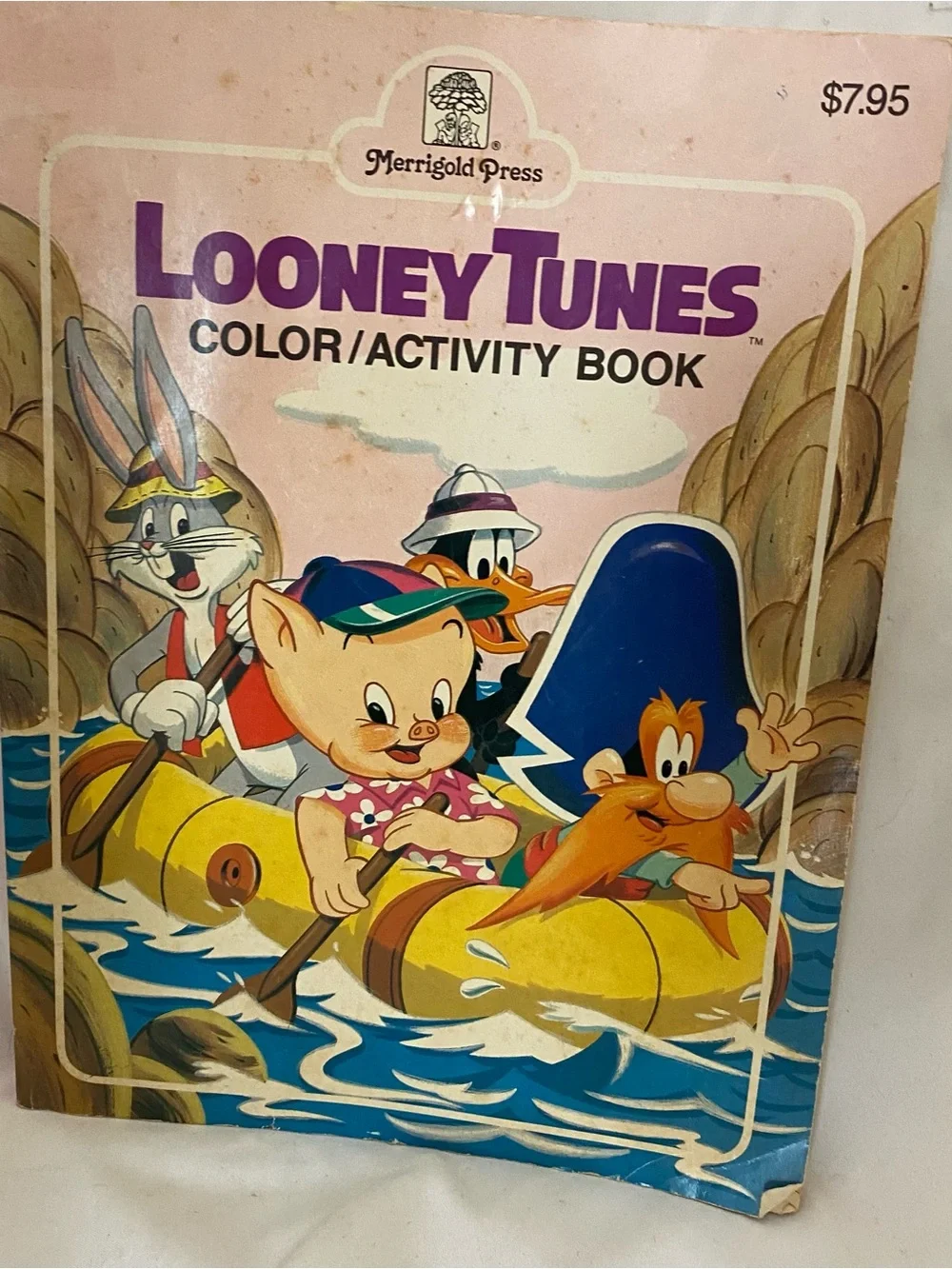 Vintage 1988 Looney Tunes Color Activity Coloring Book Merrigold Press Used